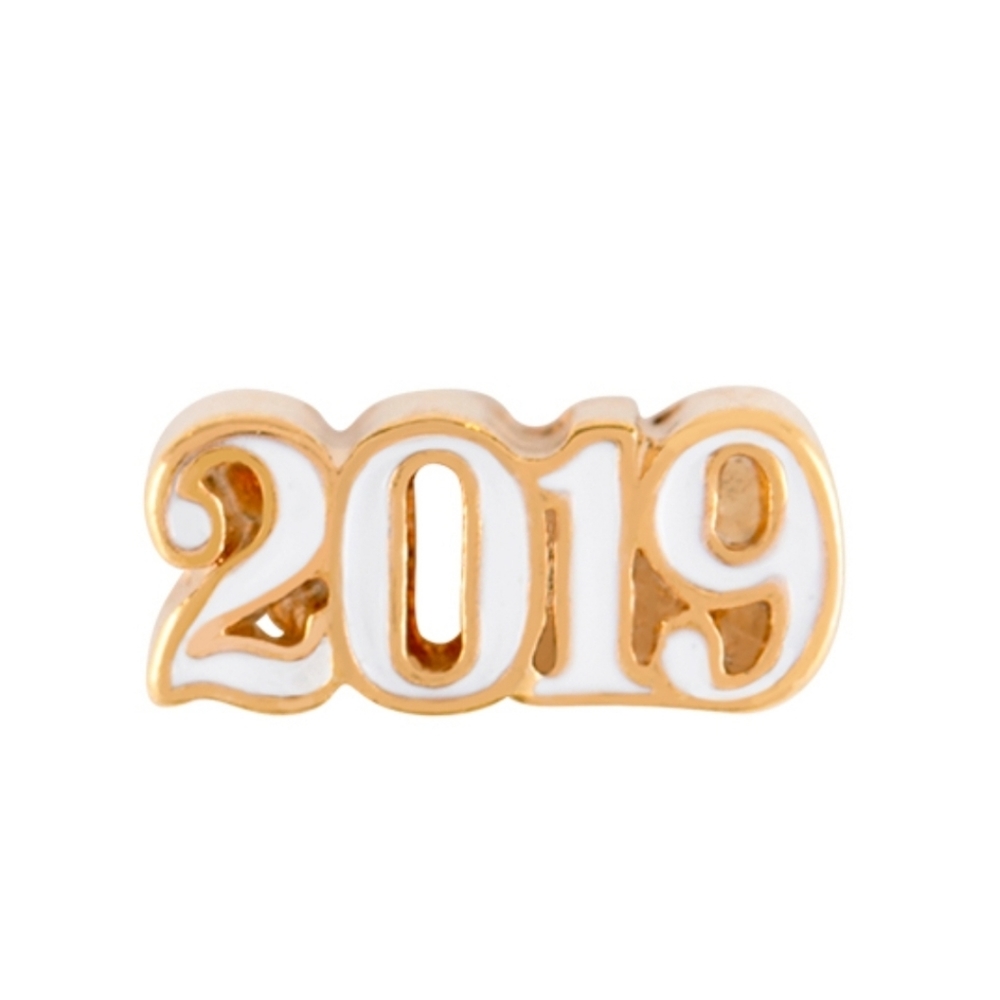 Origami owl GOLD "2019" CHARM